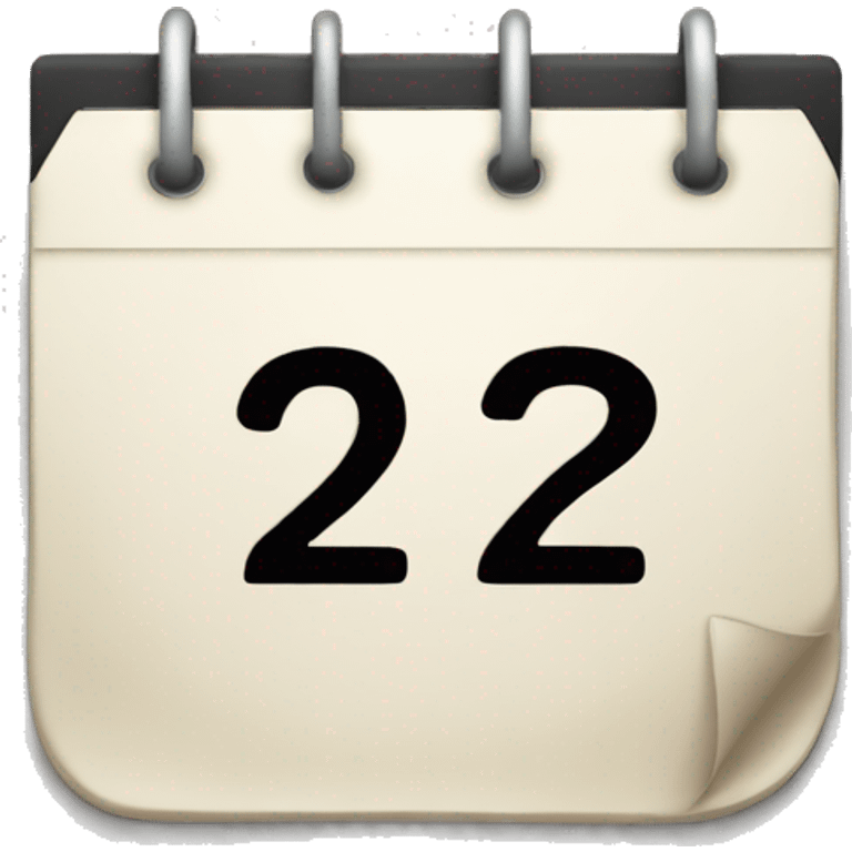 calendar date 22 of november emoji