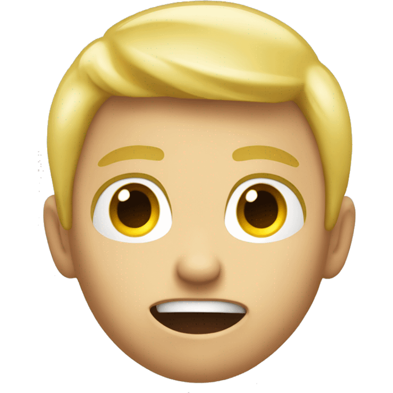 blond boy scared flahslight de dos emoji