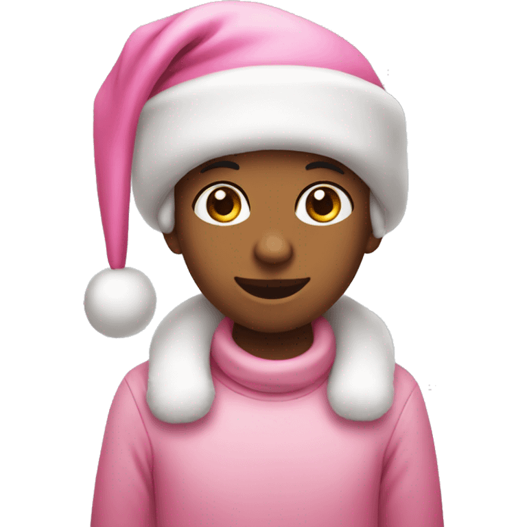 Cute pink Christmas  emoji