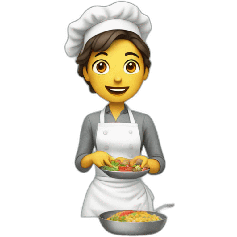 Femme qui fais la cuisine emoji