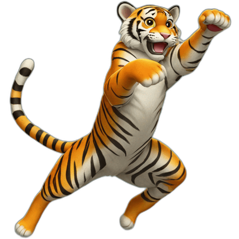 jumping tiger emoji