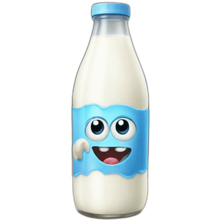 Milk with Monster of lockness emoji