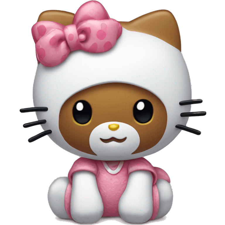 Happy hello kitty emoji