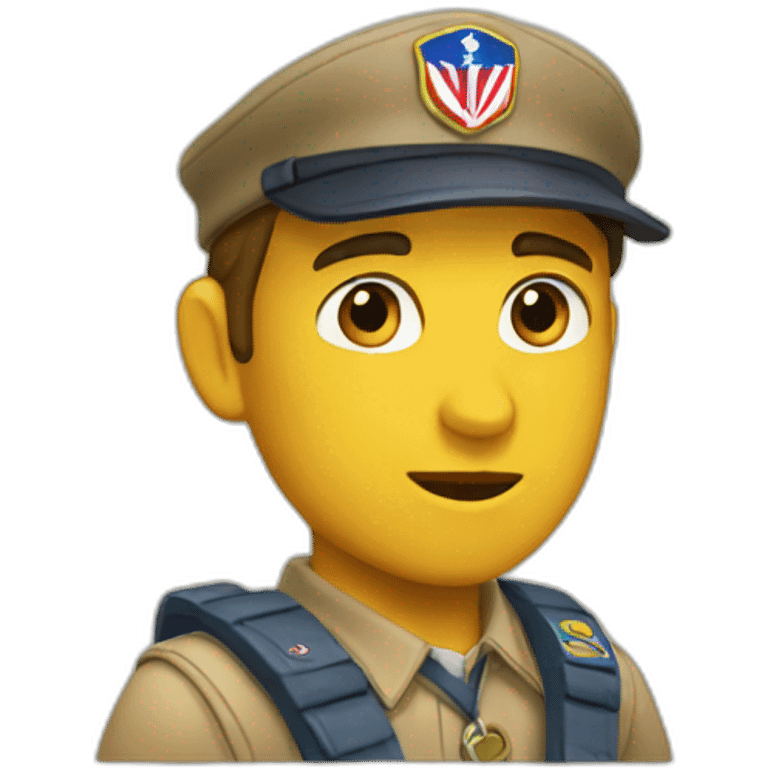 Salut scout emoji