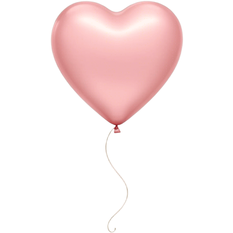 Cinematic tiny floating heart balloon, glossy and round, warm pink hues, slightly transparent with a soft glow, delicate string gently swaying, dreamy and adorable. emoji