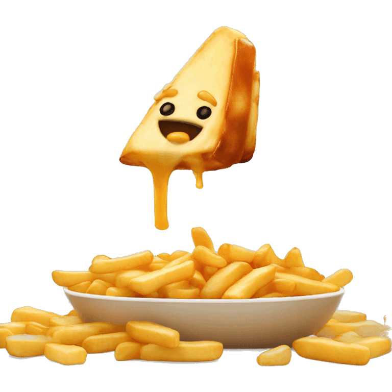 poutine sur une balançoire  emoji