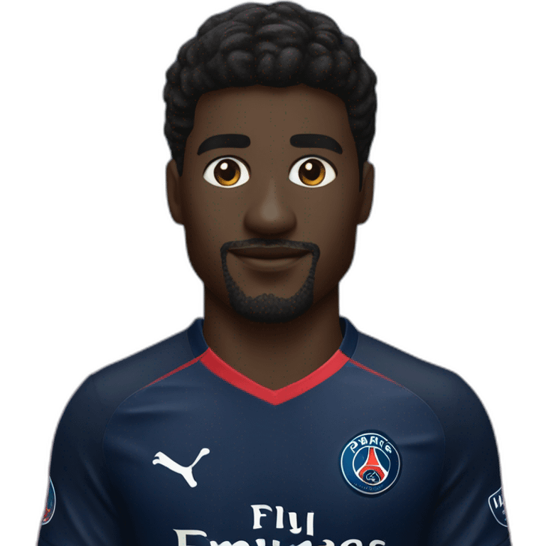 Randal kolo muani wearing paris saint germain shirt emoji