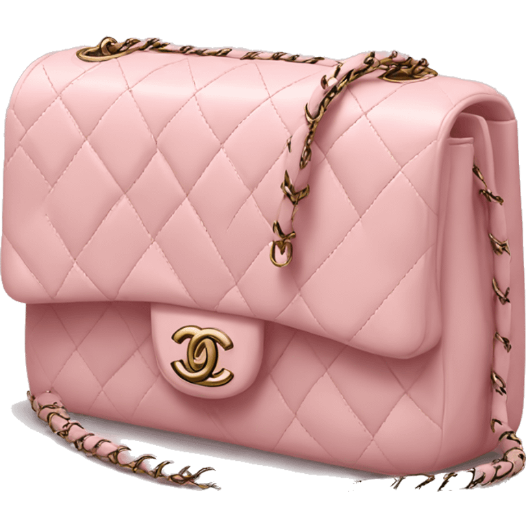 Pastel pink Chanel bag emoji