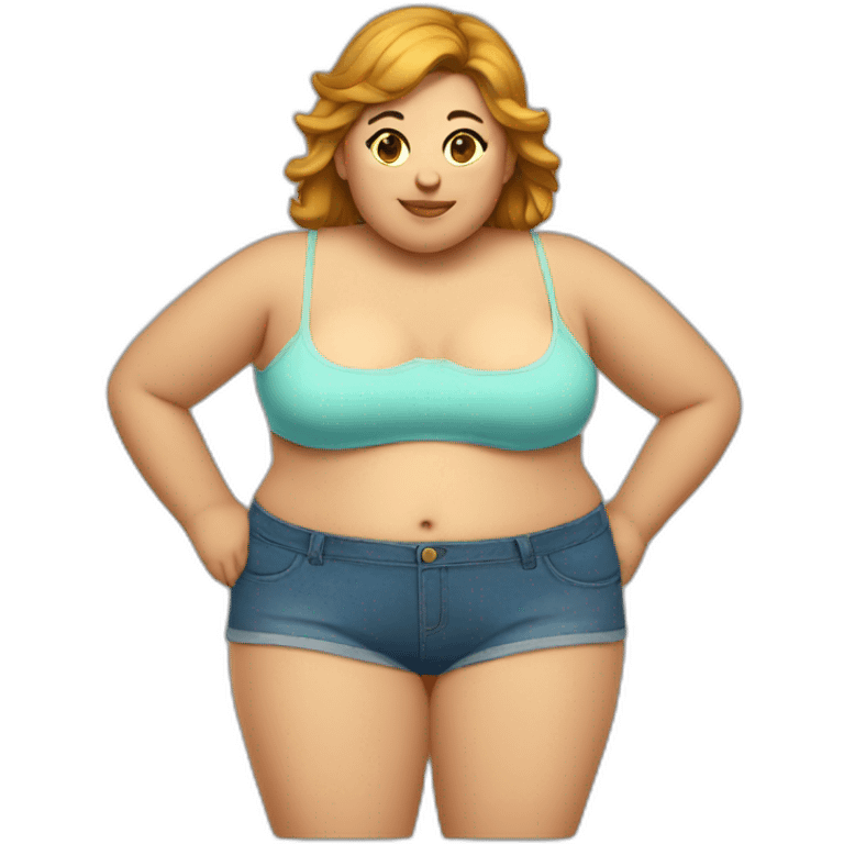 plump girl body emoji