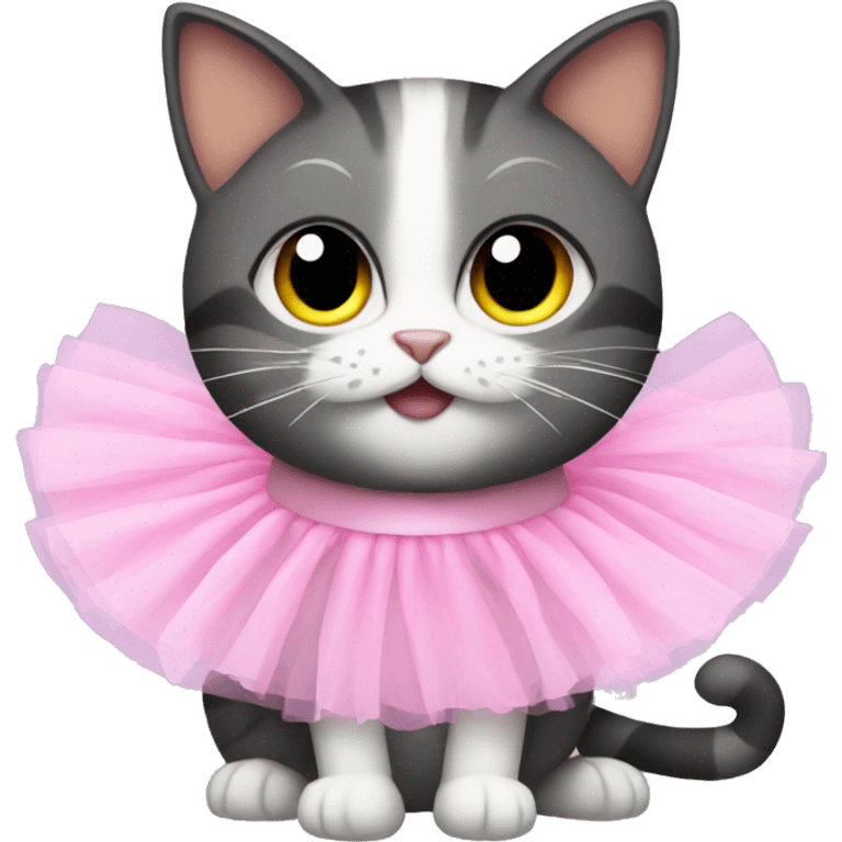 Cat wearing a tutu emoji