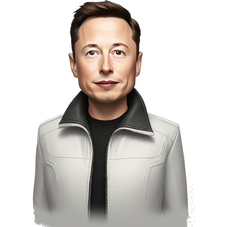 Elon musk with Tesla jacket emoji