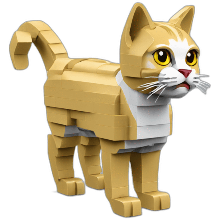 cat made of lego emoji