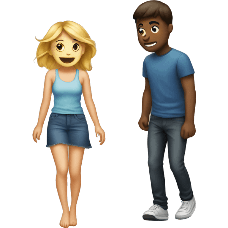 boy is farting near girlfriend  emoji