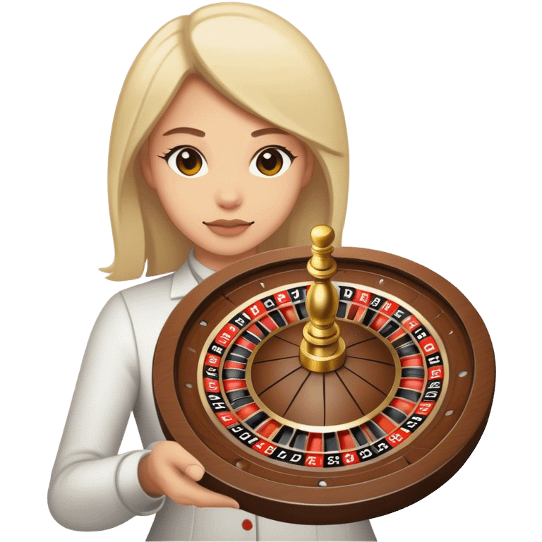 Gambler spinning wheel emoji