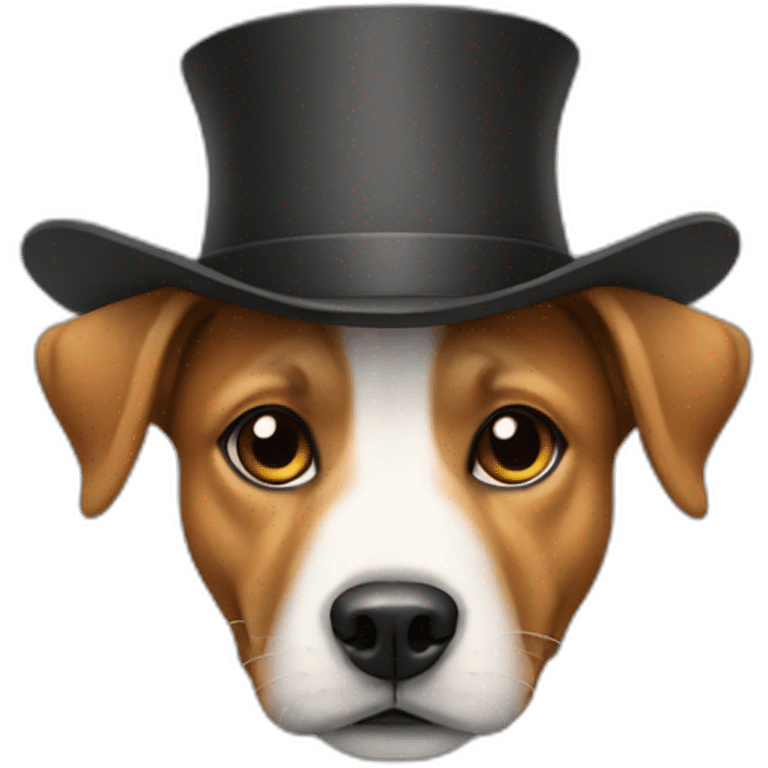 Dog with a hat  emoji