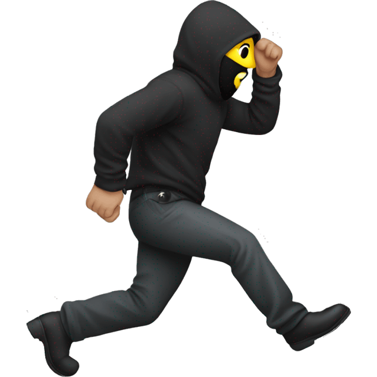 Burglar sneaking emoji