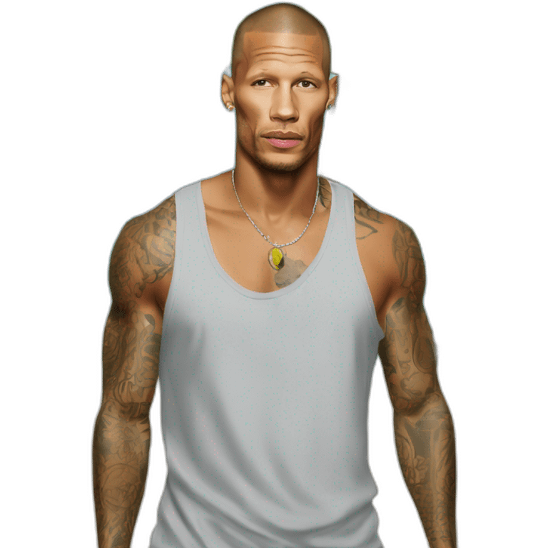 Jeremy Meeks as a beach bum emoji