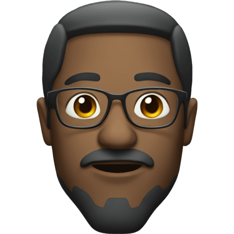 Man with crooked glasses emoji