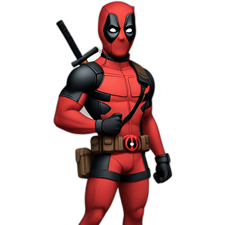 Deadpool in swimsuit emoji