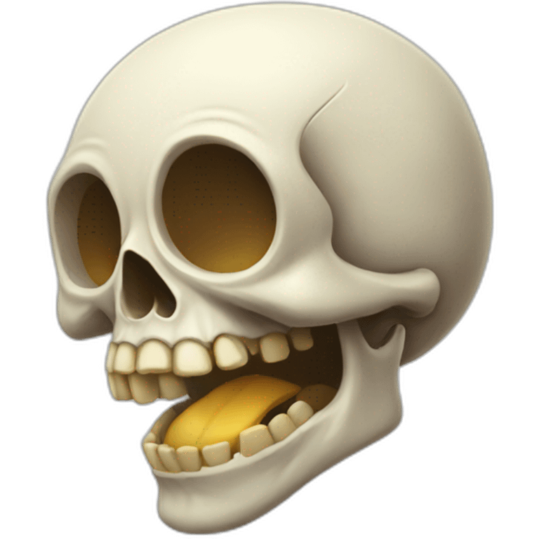  happy skull emoji