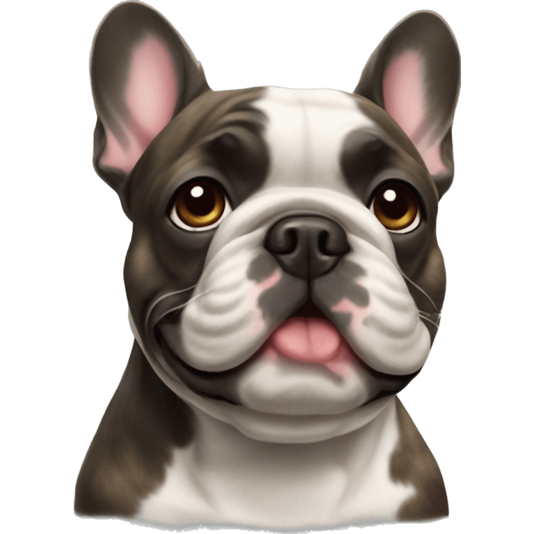 Brindle French bulldog emoji