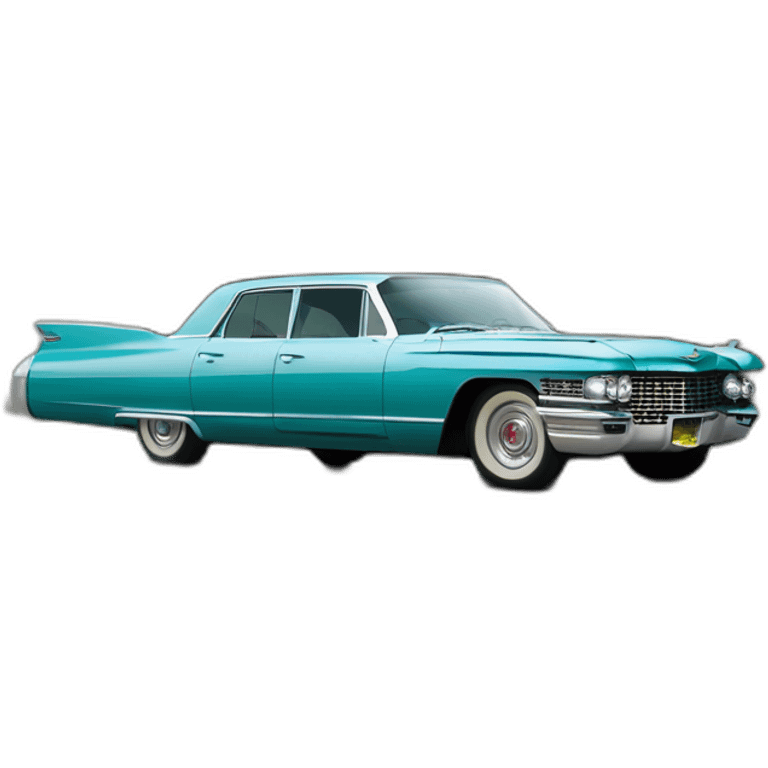 1962 Blue Cadillac Sedan DeVilles from movie the green book emoji