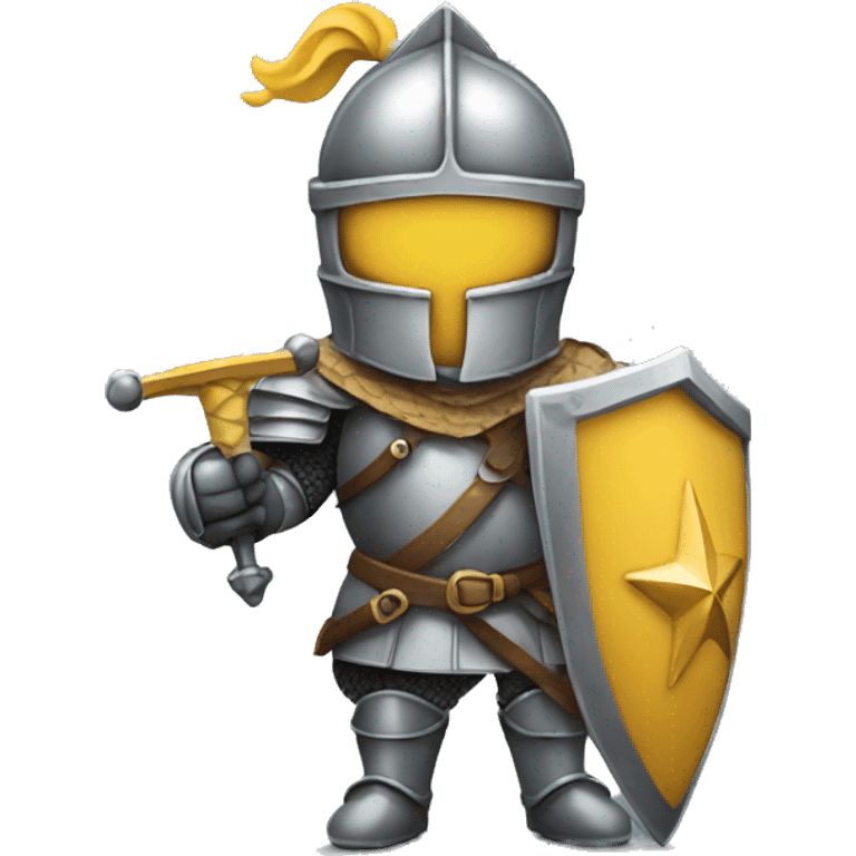 Knight holding star emoji