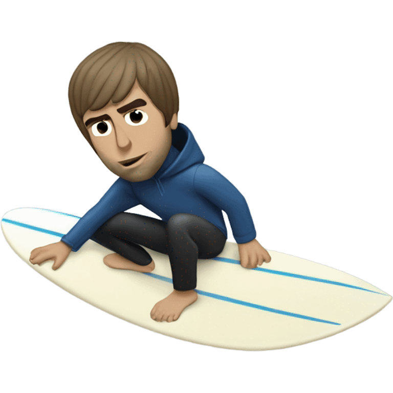 Liam Gallagher surfing emoji