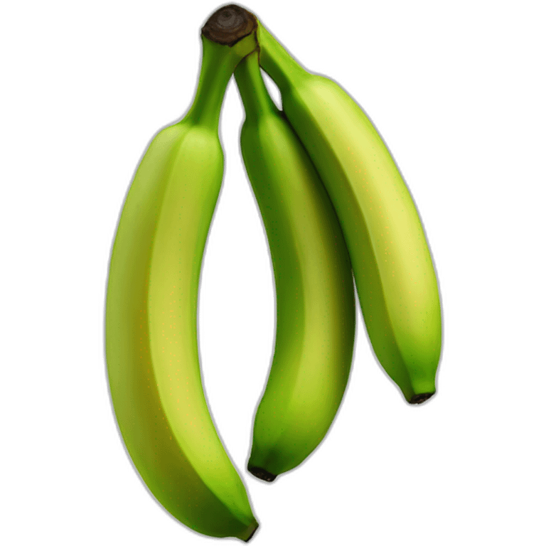 Green banana unpeeled emoji