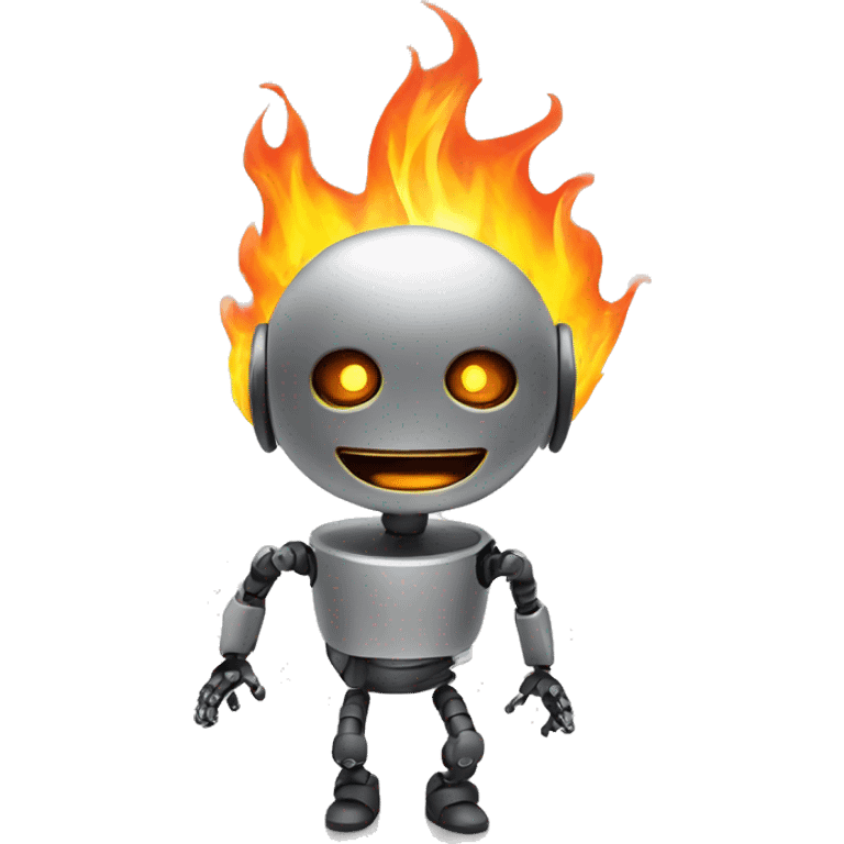 Chat bot sparks and fire emoji