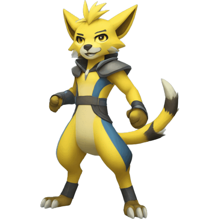 Lombax-Zeraora full body emoji