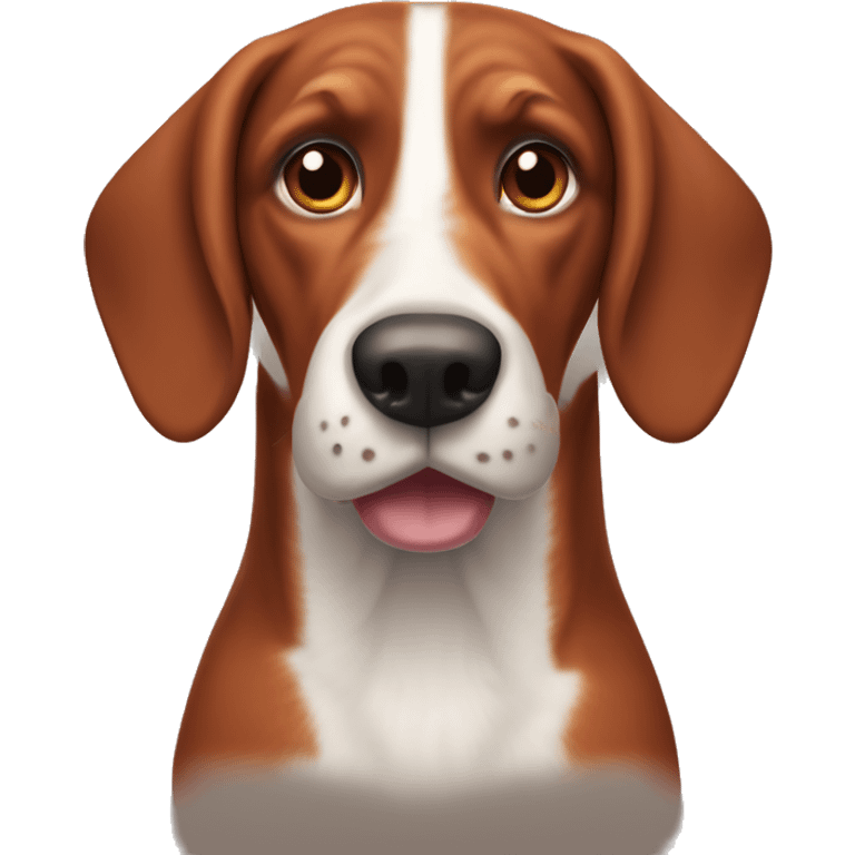 Red bone coon hound dog emoji