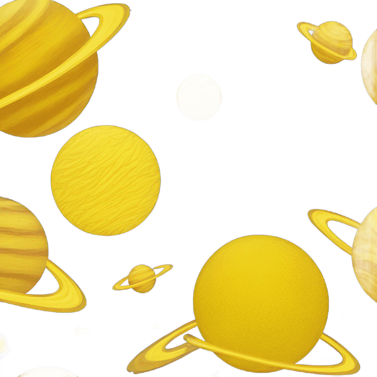 Yellow planet emoji