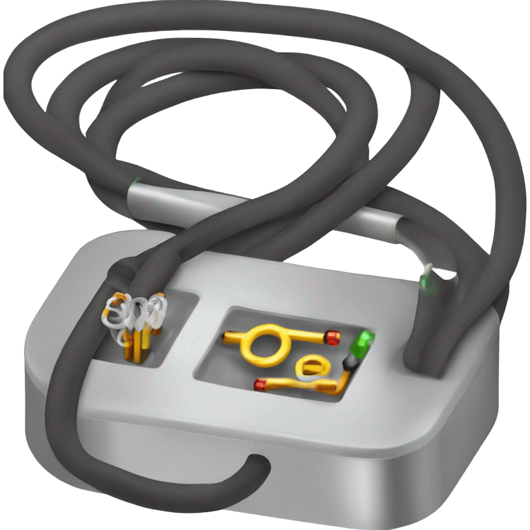 law of ohm: ring of( cable positive battery  resistor negative battery) emoji