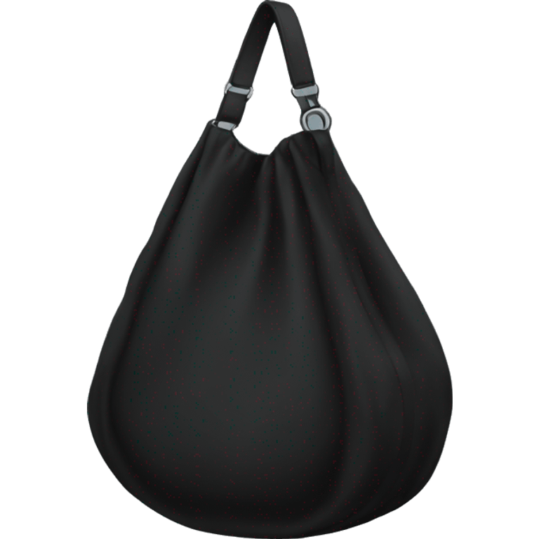 Black hobo bag  emoji