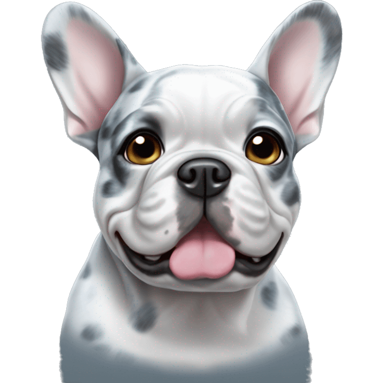 Blue merle french bulldog emoji