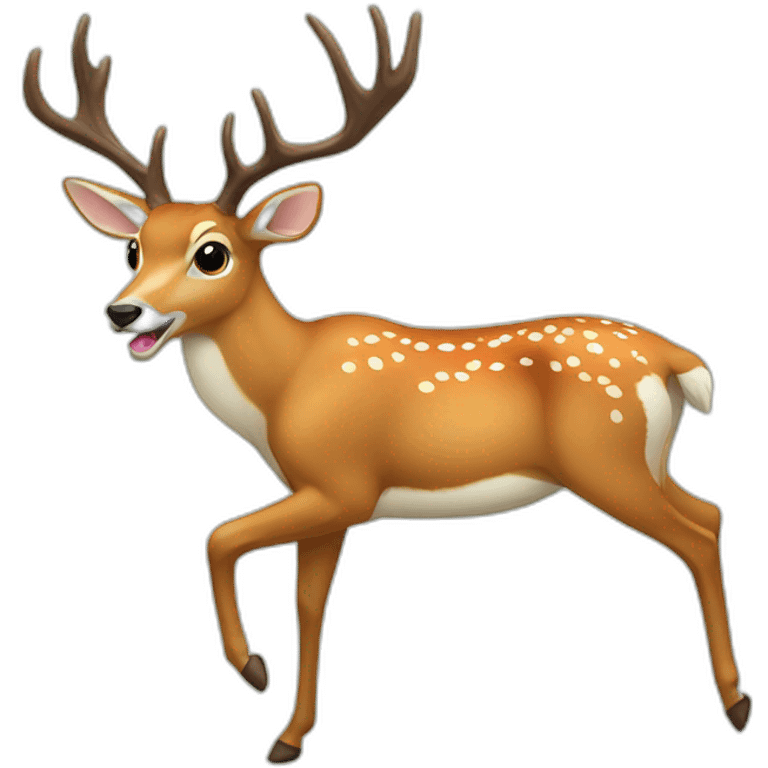 Run deer emoji