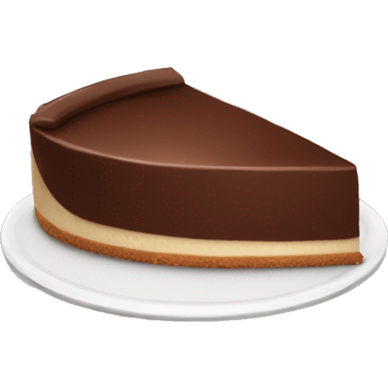 Chocolate cheesecake  emoji