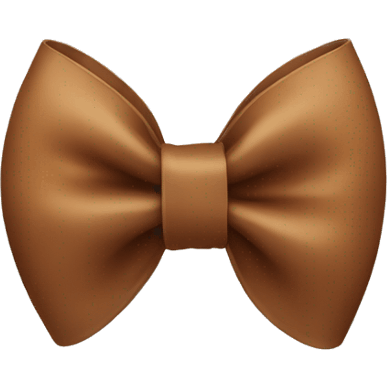 three brown bows emoji