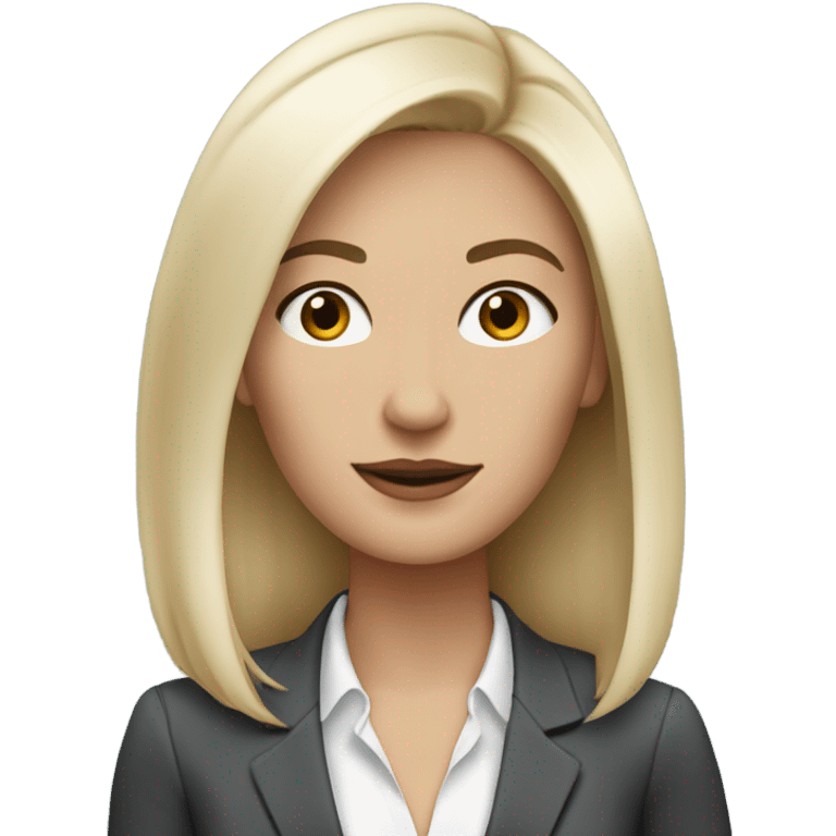 a whitewoman typically has a clean, professional style with simple, natural hair and minimal makeup. She wears smart-casual outfits, often pairing comfort with elegance, and accessorizes with a watch , reflecting modern practicality. emoji