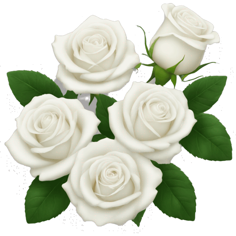 White roses emoji