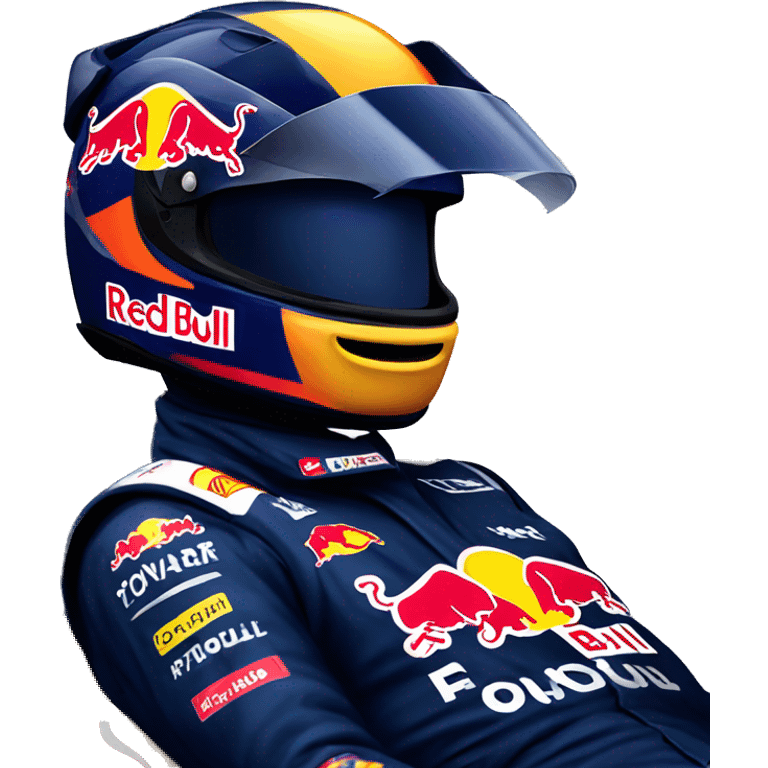 red bull riding f1 car emoji