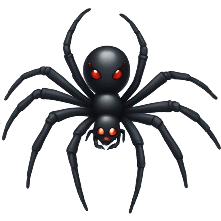 Black widow spider  emoji