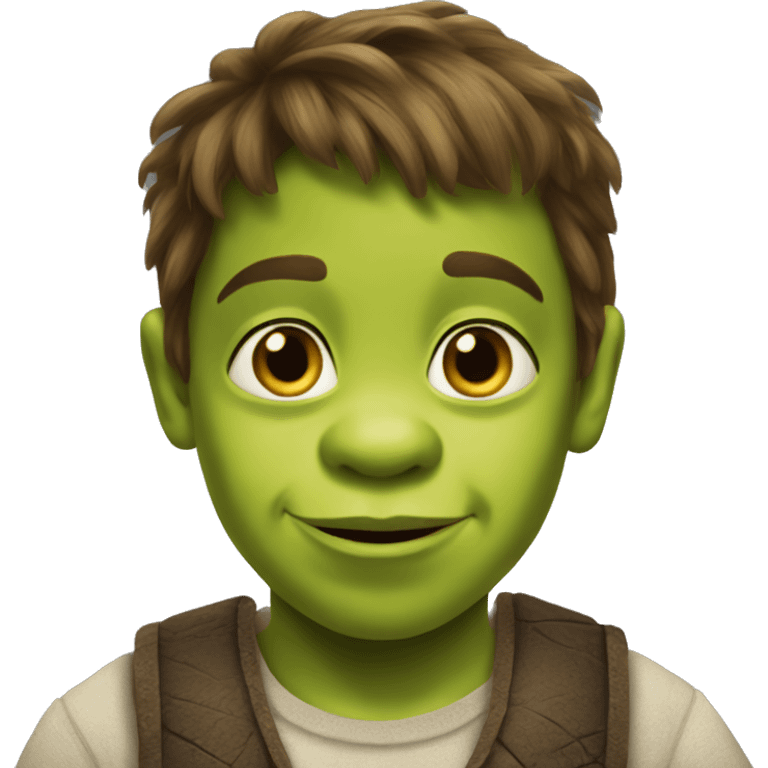 Shrek kid emoji