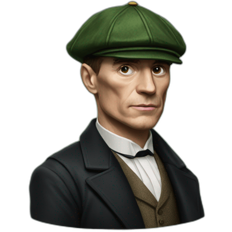 thomas shelby with an irish cap emoji