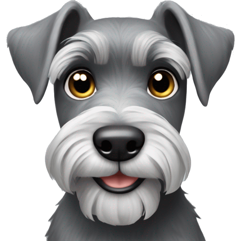 grey schnauzer ￼   emoji