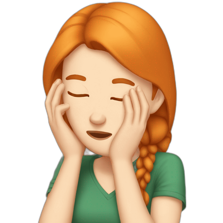 gingergirl facepalm emoji