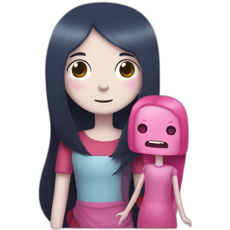 marceline and princess bubblegum adventure time emoji