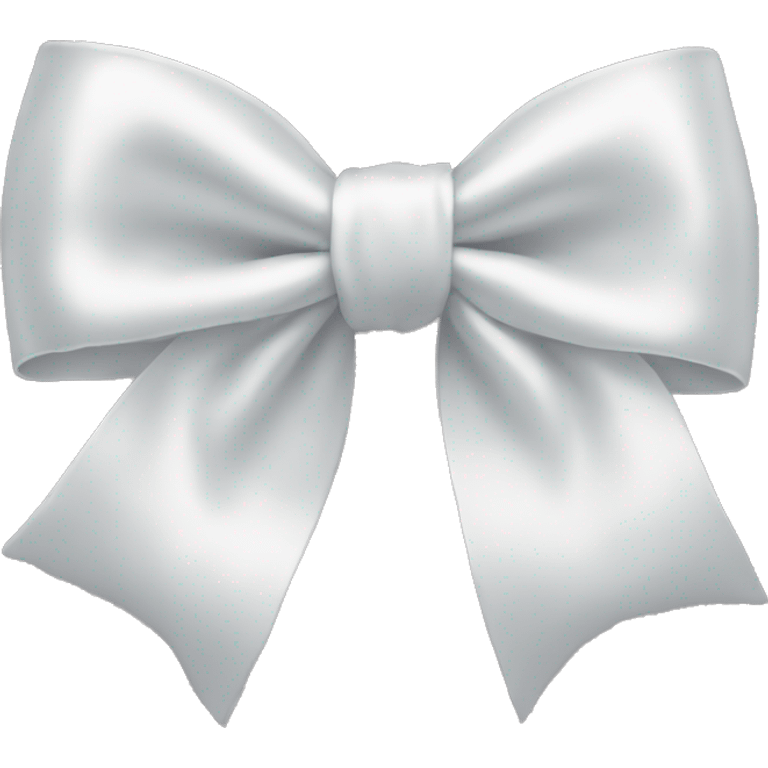 white satin bow emoji