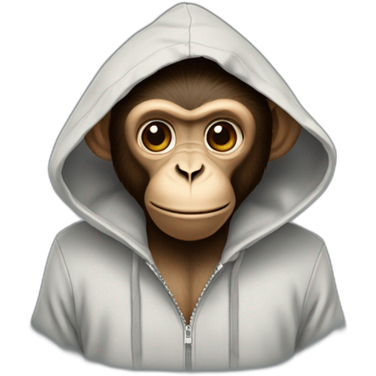 Monkey with a hoodie emoji